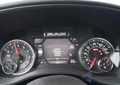 2025 Ram 1500 из США, поврежденный, VIN 1C6SRFFP0SN590316